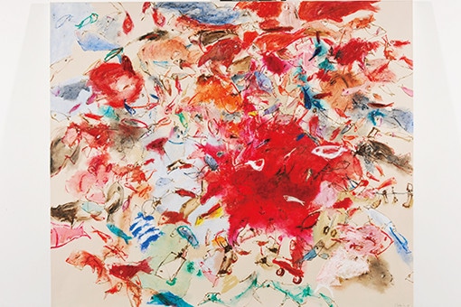 本日限り特価！インドネシア現代美術の代表格,アグス・スワゲ,水彩,超堀出物 本日限り特価！インドネシア現代美術の代表格,アグス・スワゲ