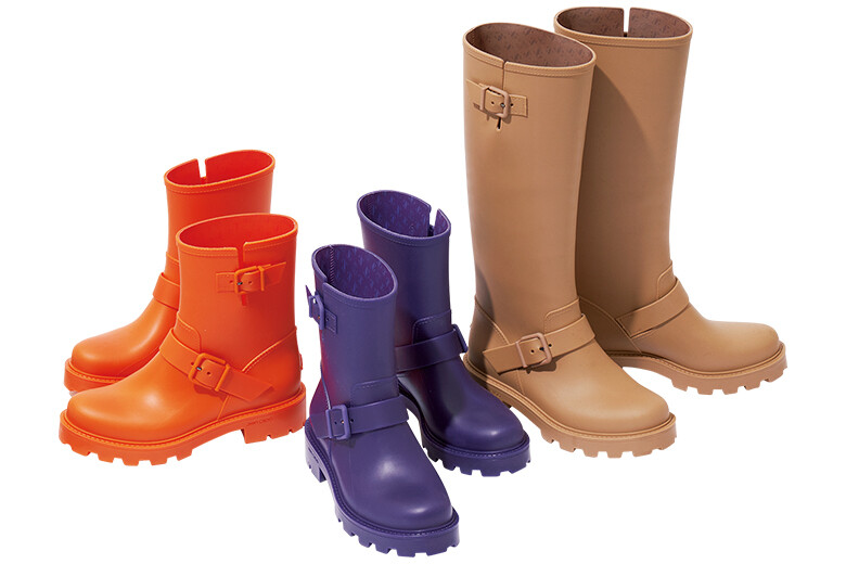 Choo☆ ファッション Jimmy Choo YAEL FLAT TALL ロングレインブーツ 美品