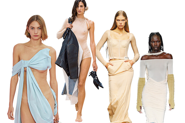 着る人に寄り添う、スキンカラーのボディスーツ。｜Fashion