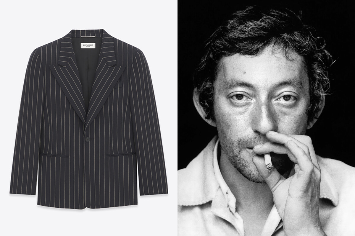 セルジュ・ゲンズブールのジャケットを、サンローランがリデザイン