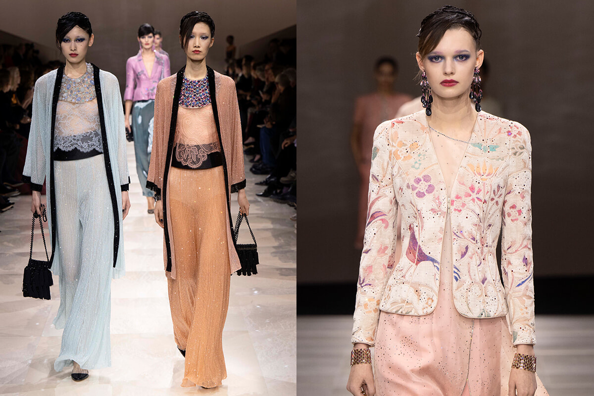 Giorgio Armani Prive: Haute Couture en Jeu Spring/Summer 2024 Collection Showcase