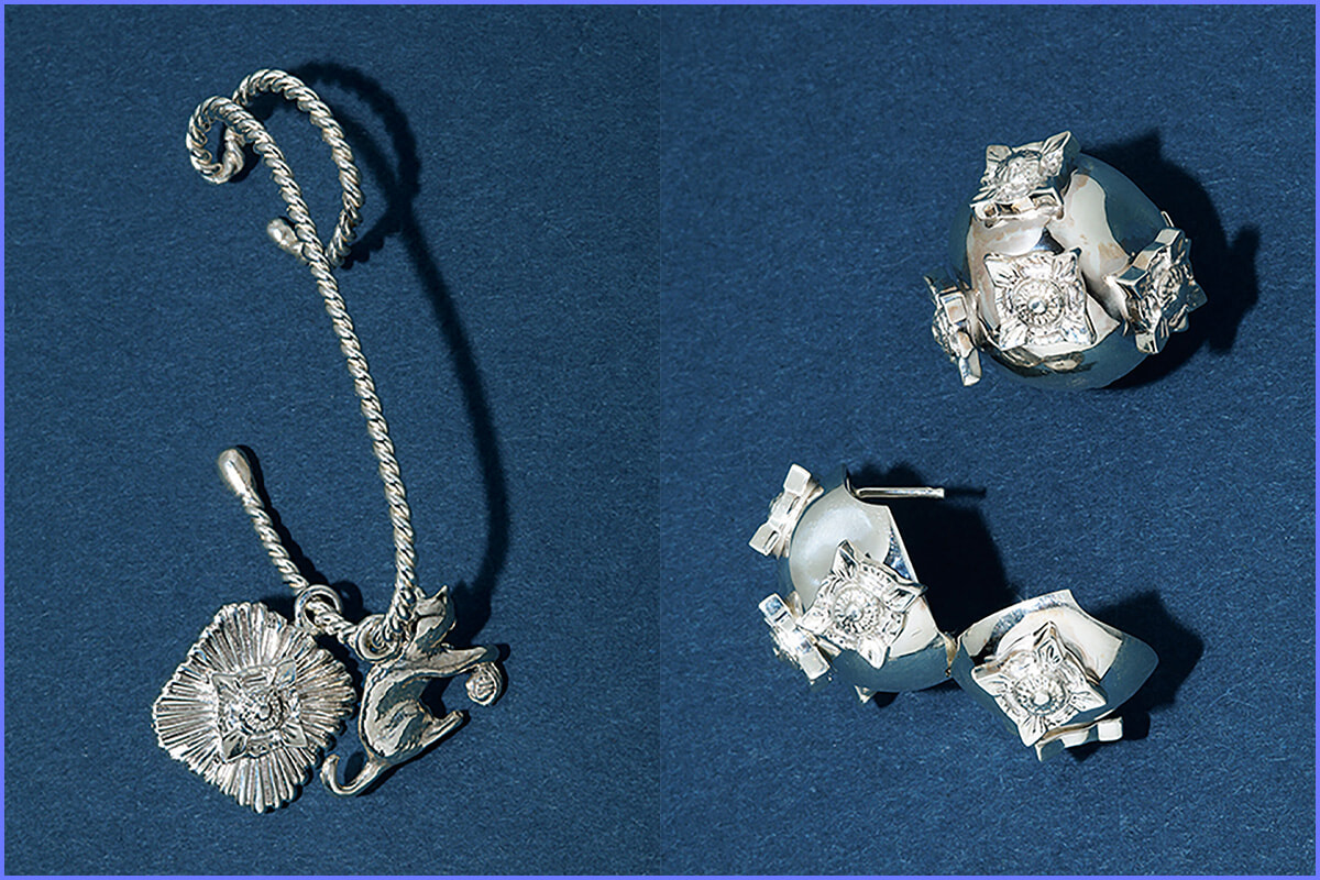 TOGA ヘアアクセ シルバー Concho hair pin set TZ252ーAK911