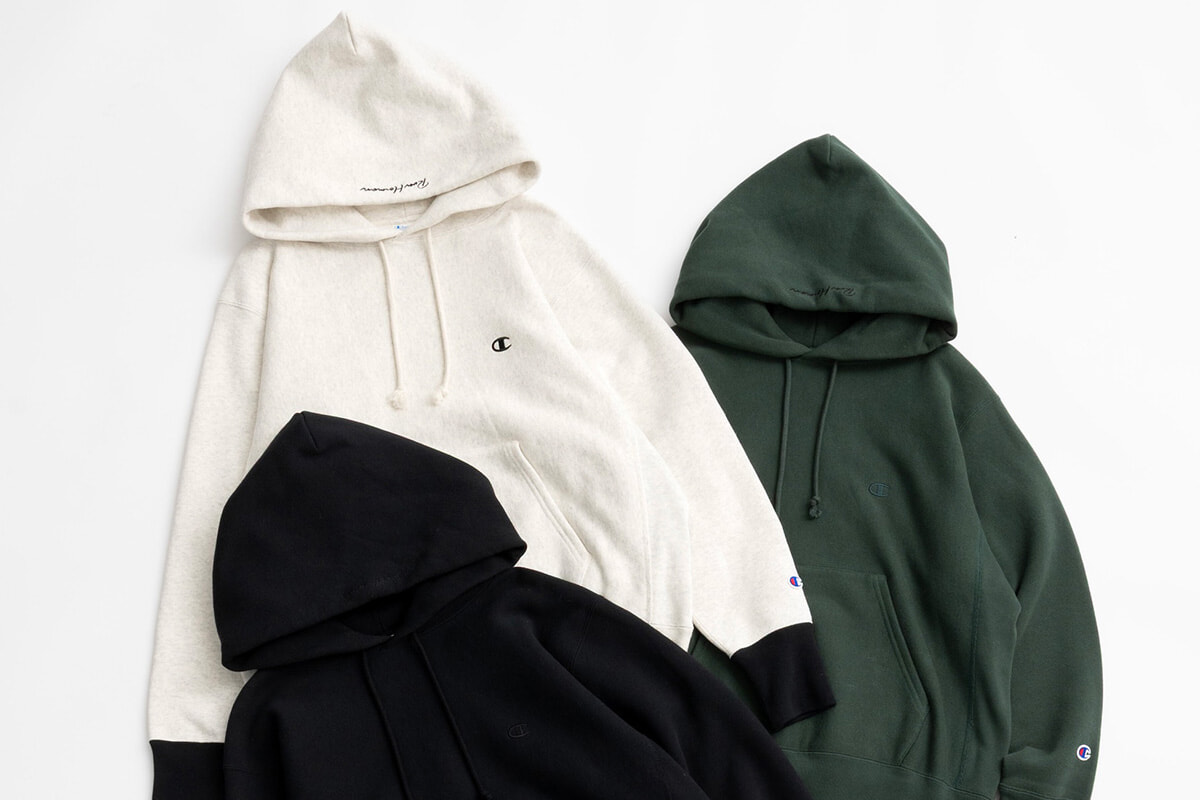 【新品未使用】ロンハーマン別注 プルオーバー フーディー　チャンピオン M ヴィンテージモデルを採用したチャンピオンの別注フーディが、ロン