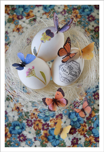 転写シールでイースターエッグ♪｜clair de luneの店主・BBのcollage