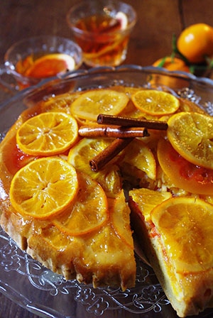 パリ 11月のマルシェ『タルトタタン風オレンジケーキ』｜おうちでパリ