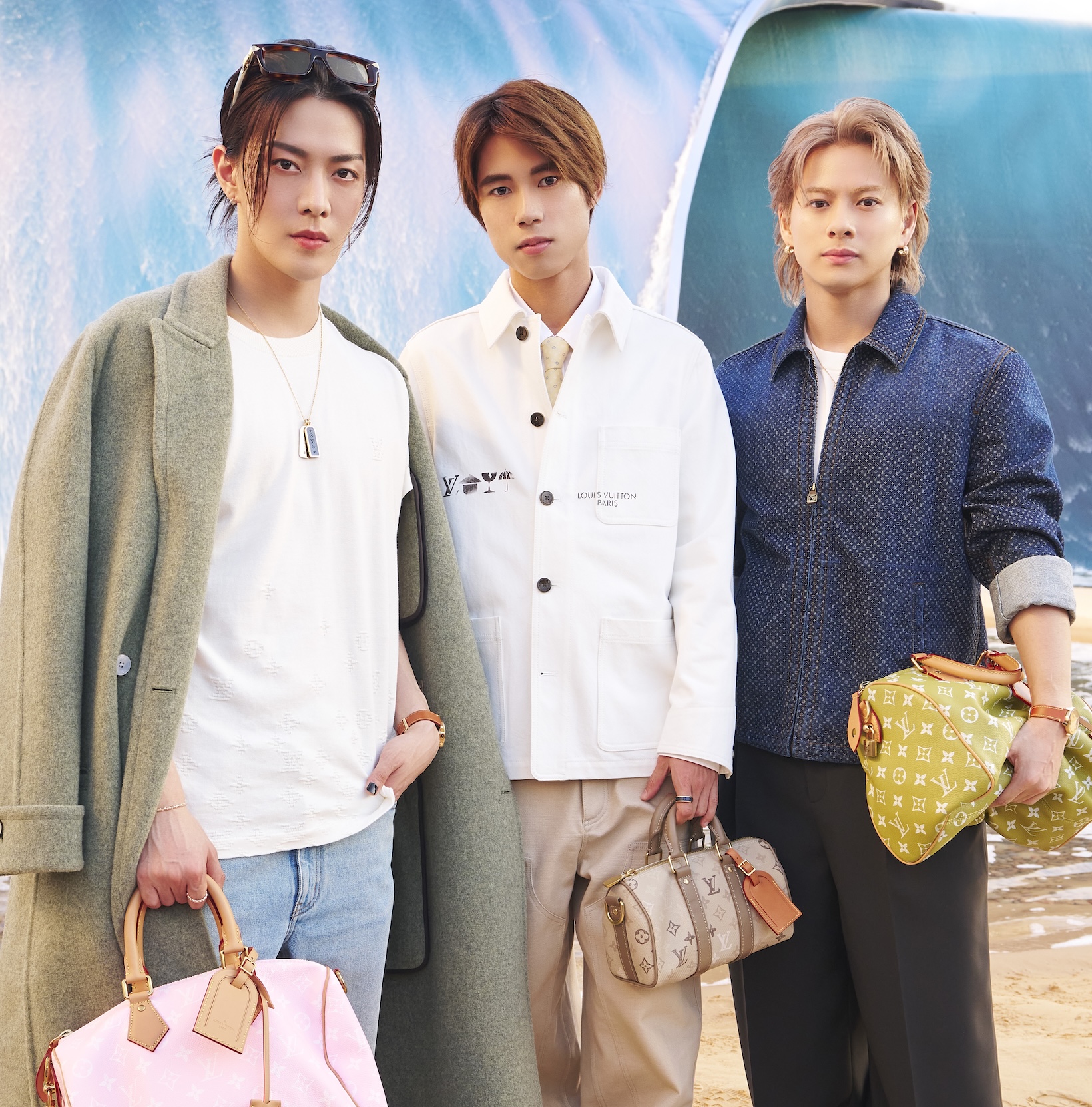 【平野紫耀、NCT 127 YUTA、堀米悠斗】ルイ・ヴィトン2027春夏メンズ・コレクション、フロントローで貴重な3ショット。