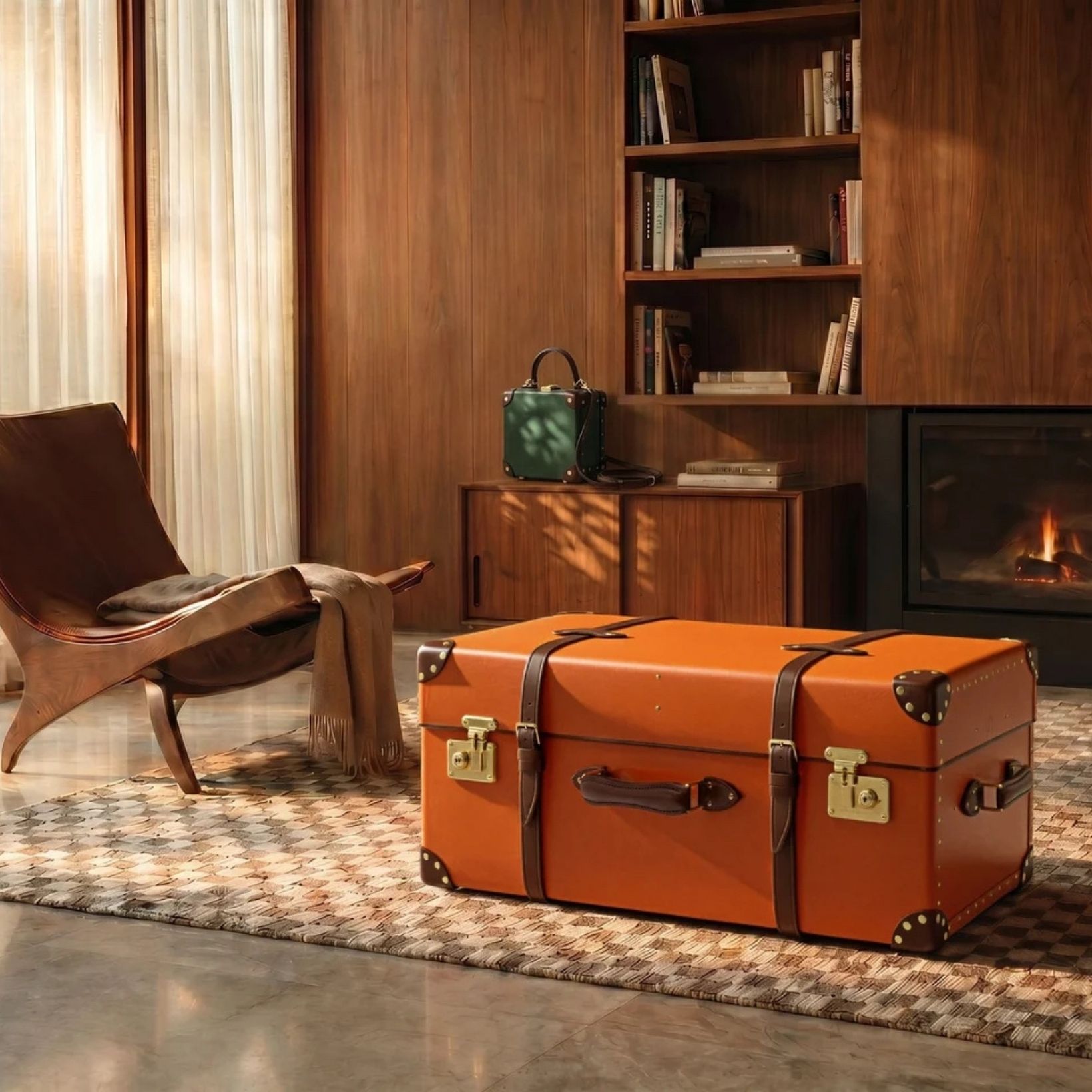 グローブ・トロッターをインテリアに迎えて。旅好きの部屋を彩る“ホームトランク”が登場。