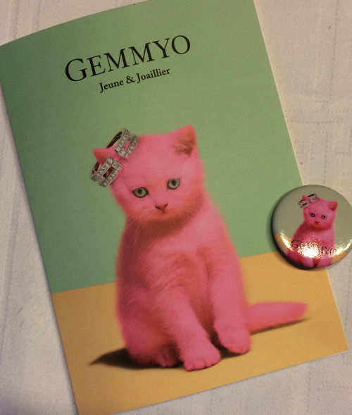 ピンクの猫 Gemmyoのジュエリー Comme D Habitude パリ 東京行ったり来たりblog Paris Madame Figaro Jp フィガロジャポン