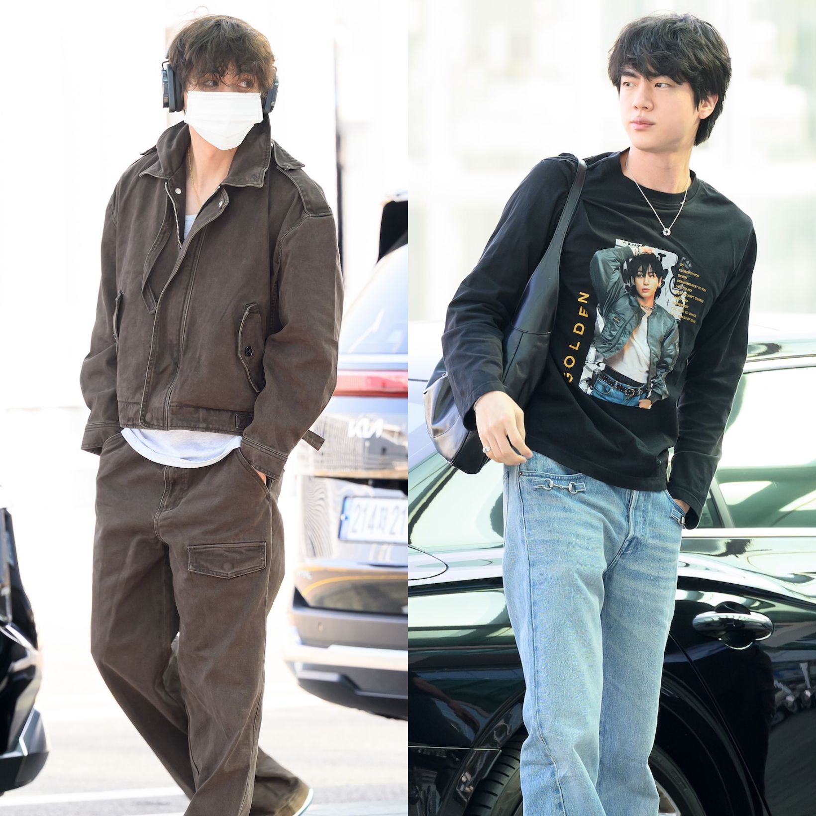 BTS全員の空港ファッションチェック！ ジョングクを纏うジンから、秋ムードのVまで。