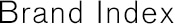 Brand Index