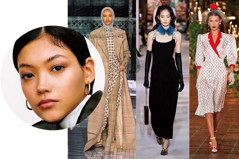 モデルの美佳が注目する、ヴィンテージ風のレディな装い。