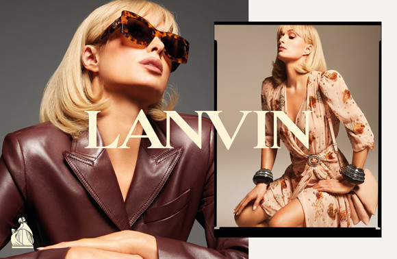 SL AJ0042 高級 LANVIN ランバン パリス リボンカラー43身幅 - シャツ