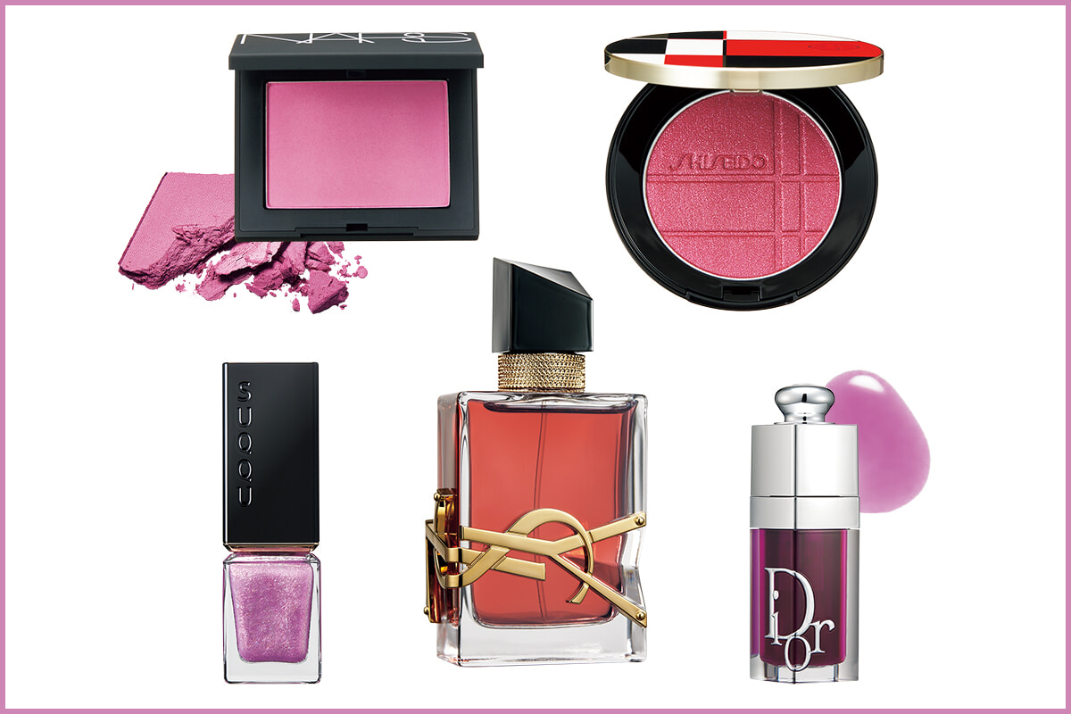 春のムードはメイクアップから取り入れて。ベリーなコスメ7選。