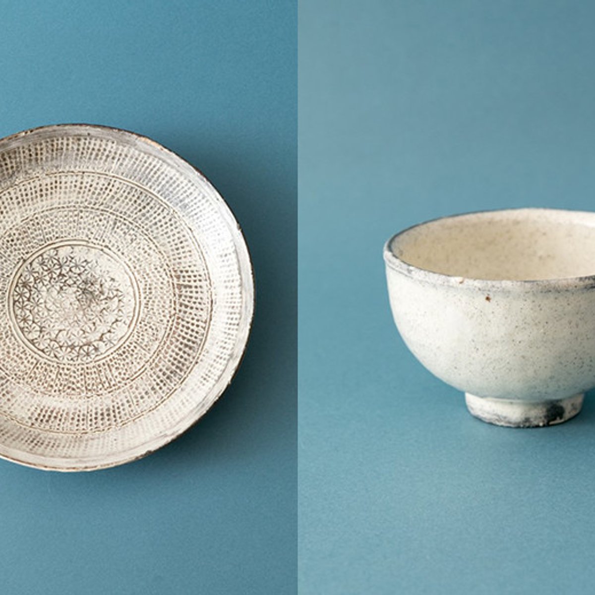 うつわディクショナリー#71　モダンな三島手、井上茂さんのうつわ