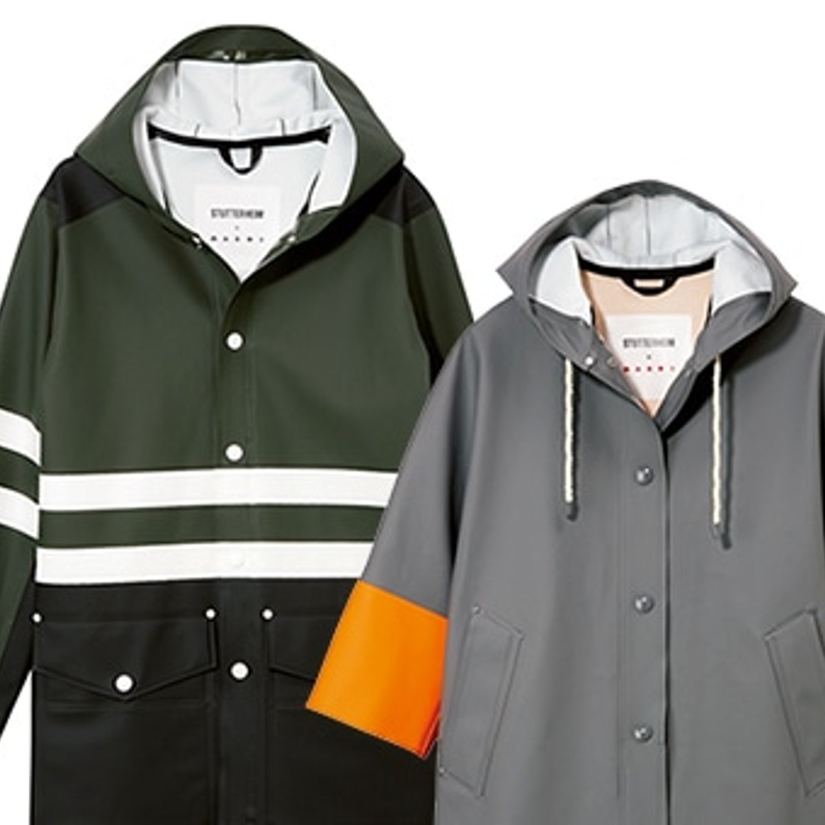 雨の日のおしゃれは、マルニとレインウエアブランドのコラボコートを。