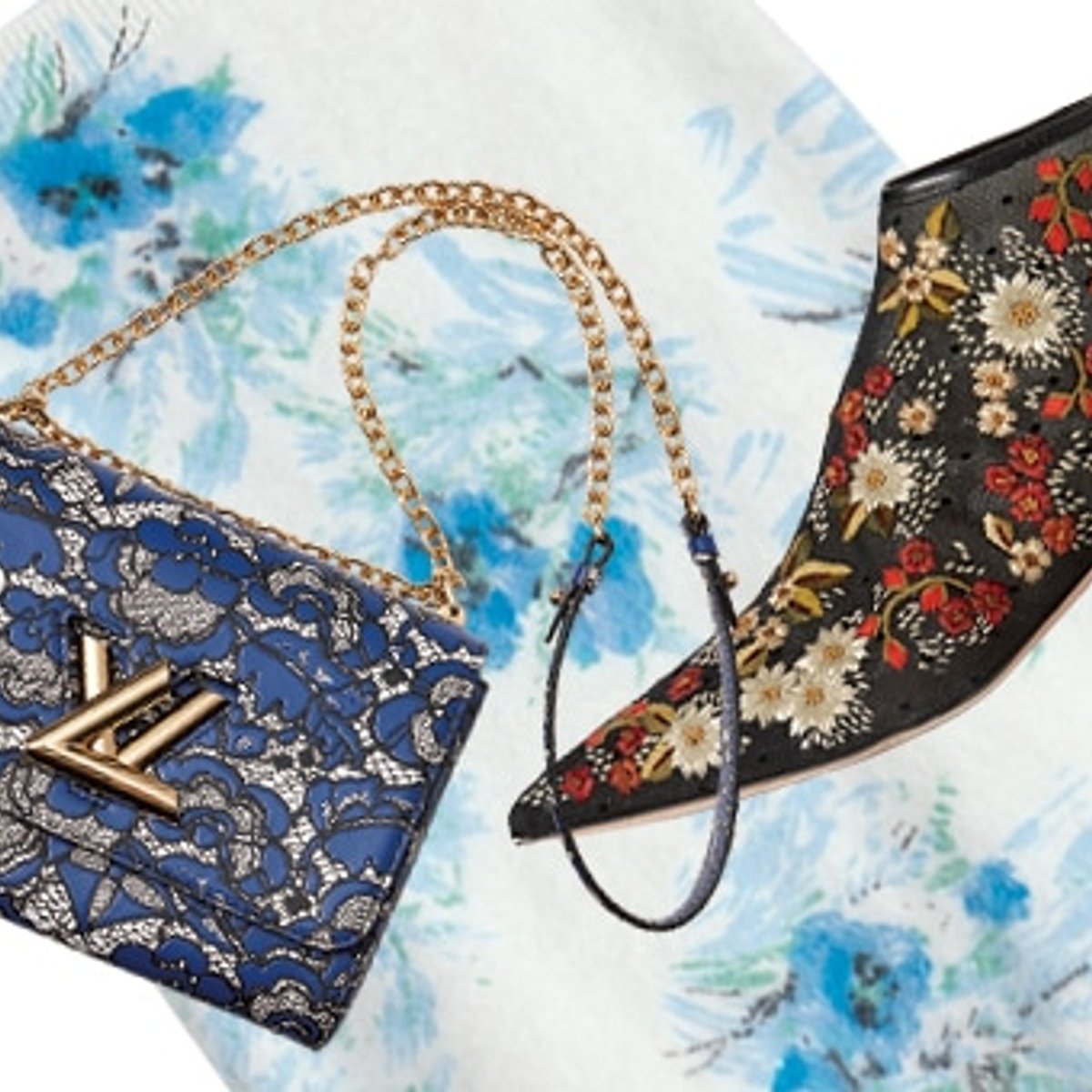 涼しげな花々をプリントした、今秋のワードローブ。