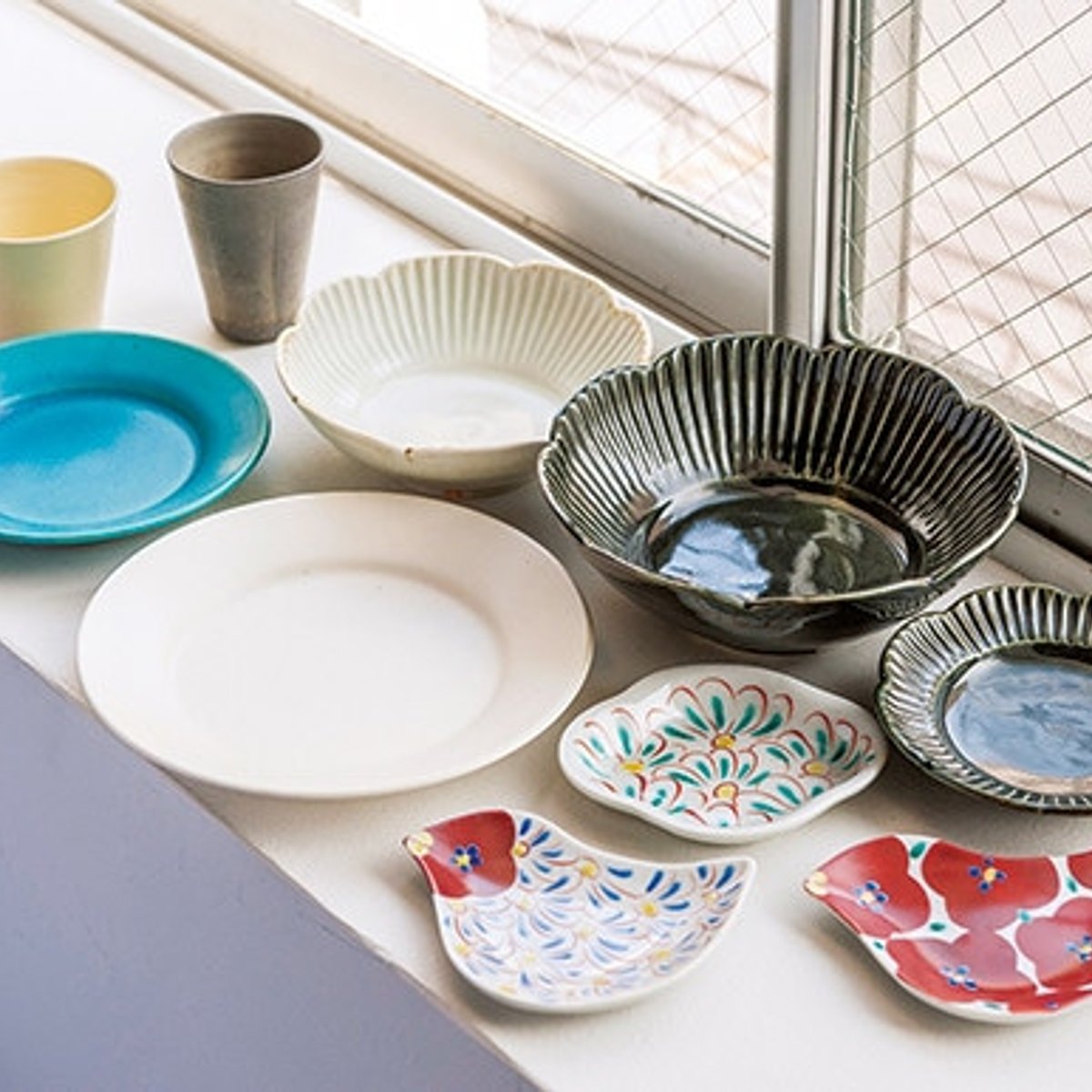 地元福岡の作家ものも豊富、日常使いにうれしいうつわ。