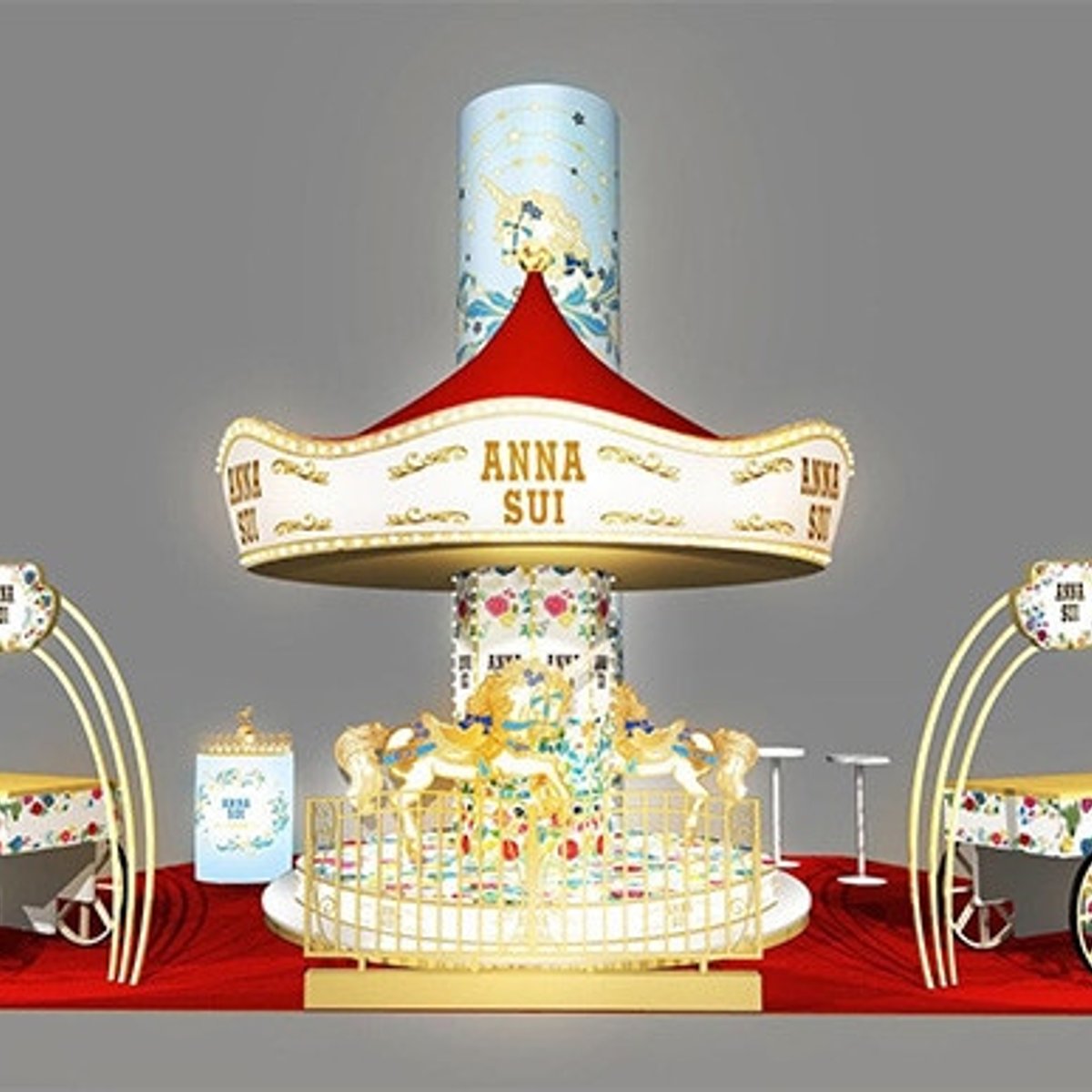 原宿にメリーゴーランドが登場！ アナ スイの夏祭り。