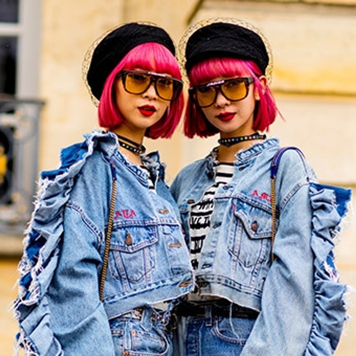 AMIAYAのピンク＆ガーリーなデニムスタイル。 | madameFIGARO.jp