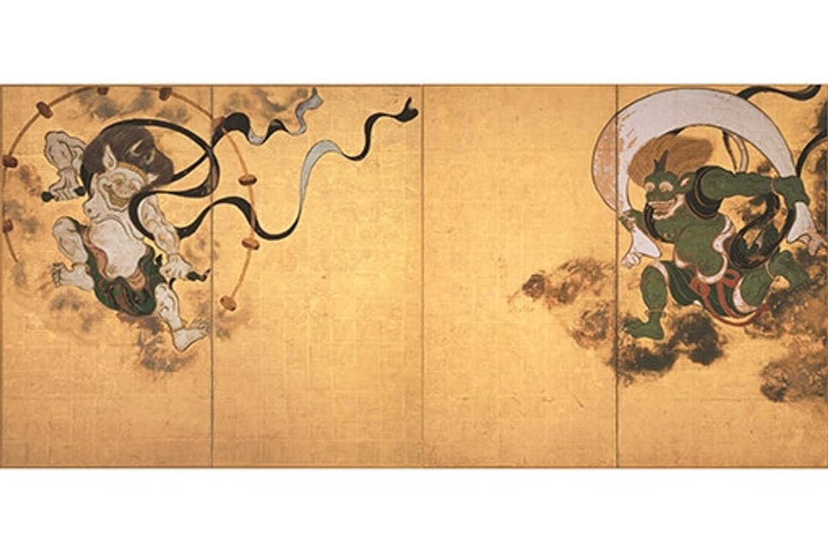 若冲の後は『風神雷神図屏風』。日本の傑作はパリで見る