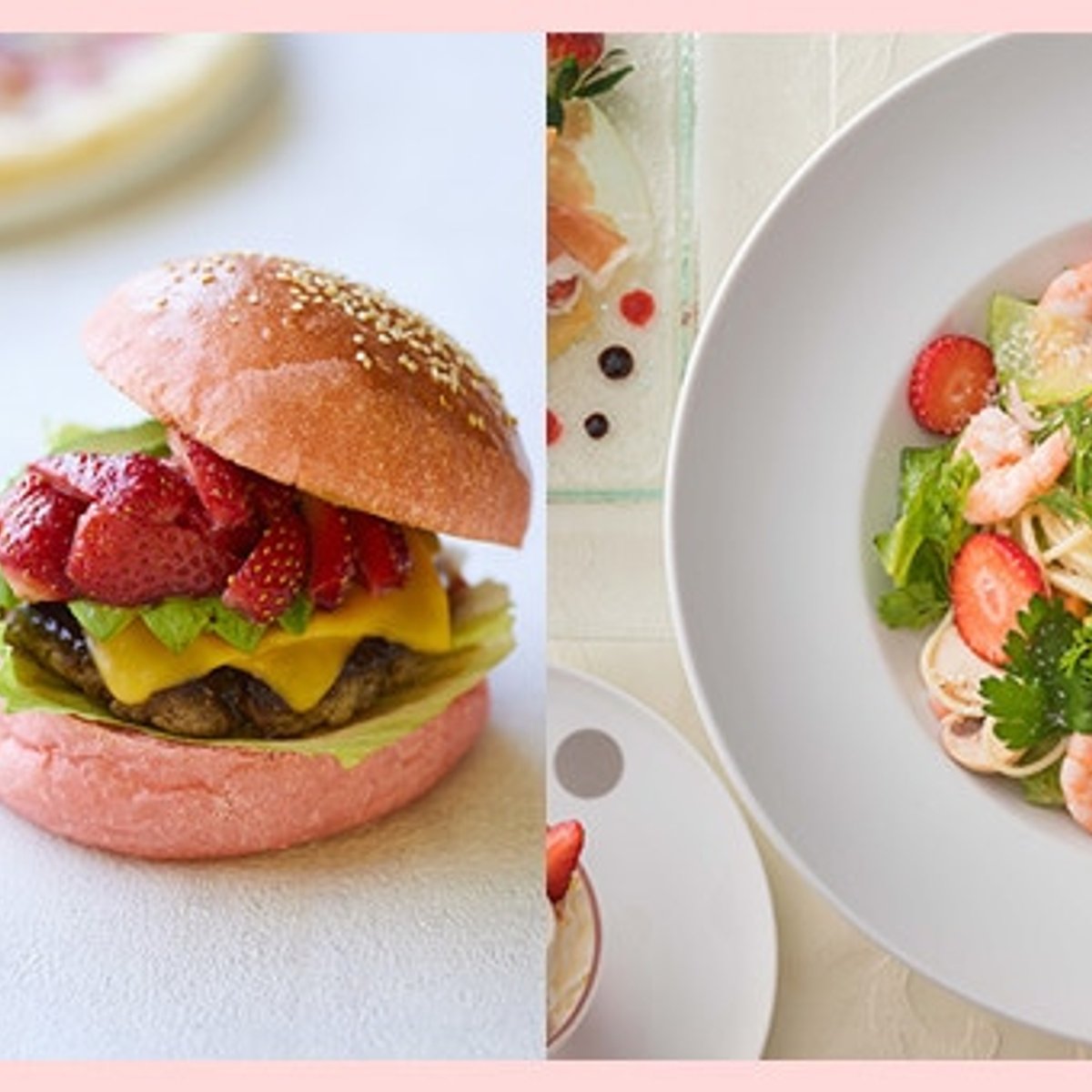 食事系イチゴメニューをいただきます。