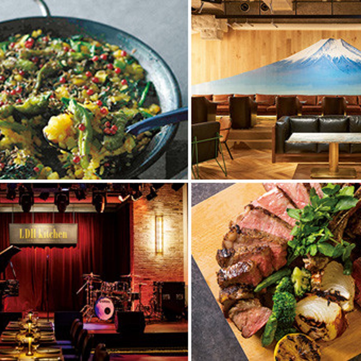 音楽が降り注ぐ、グルメなラウンジで弾ける。