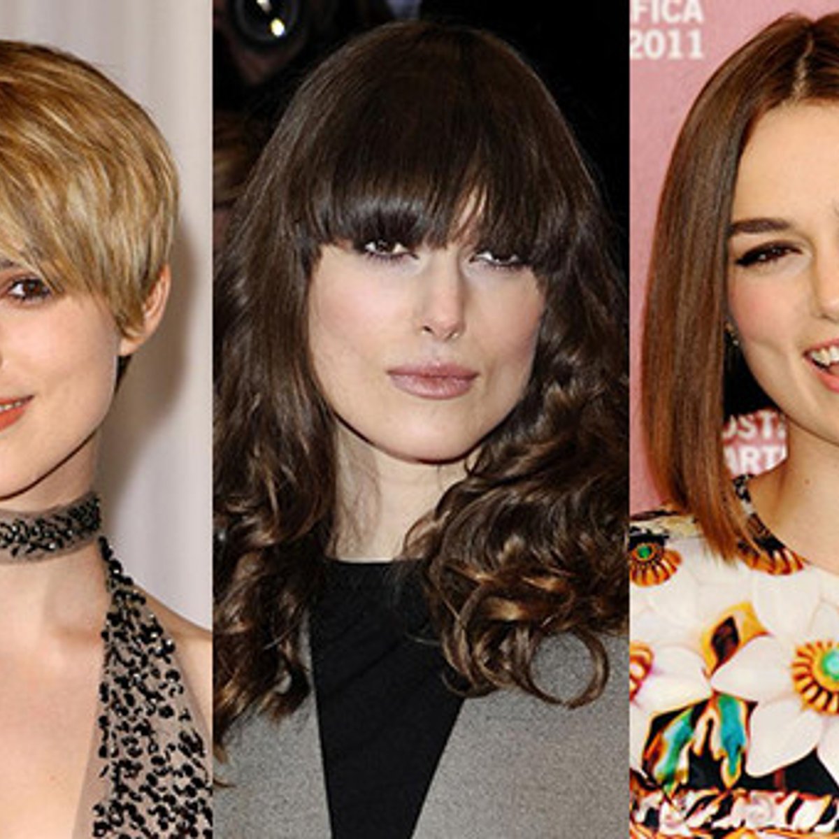 キーラ・ナイトレイの、完璧なヘアスタイル変遷史。