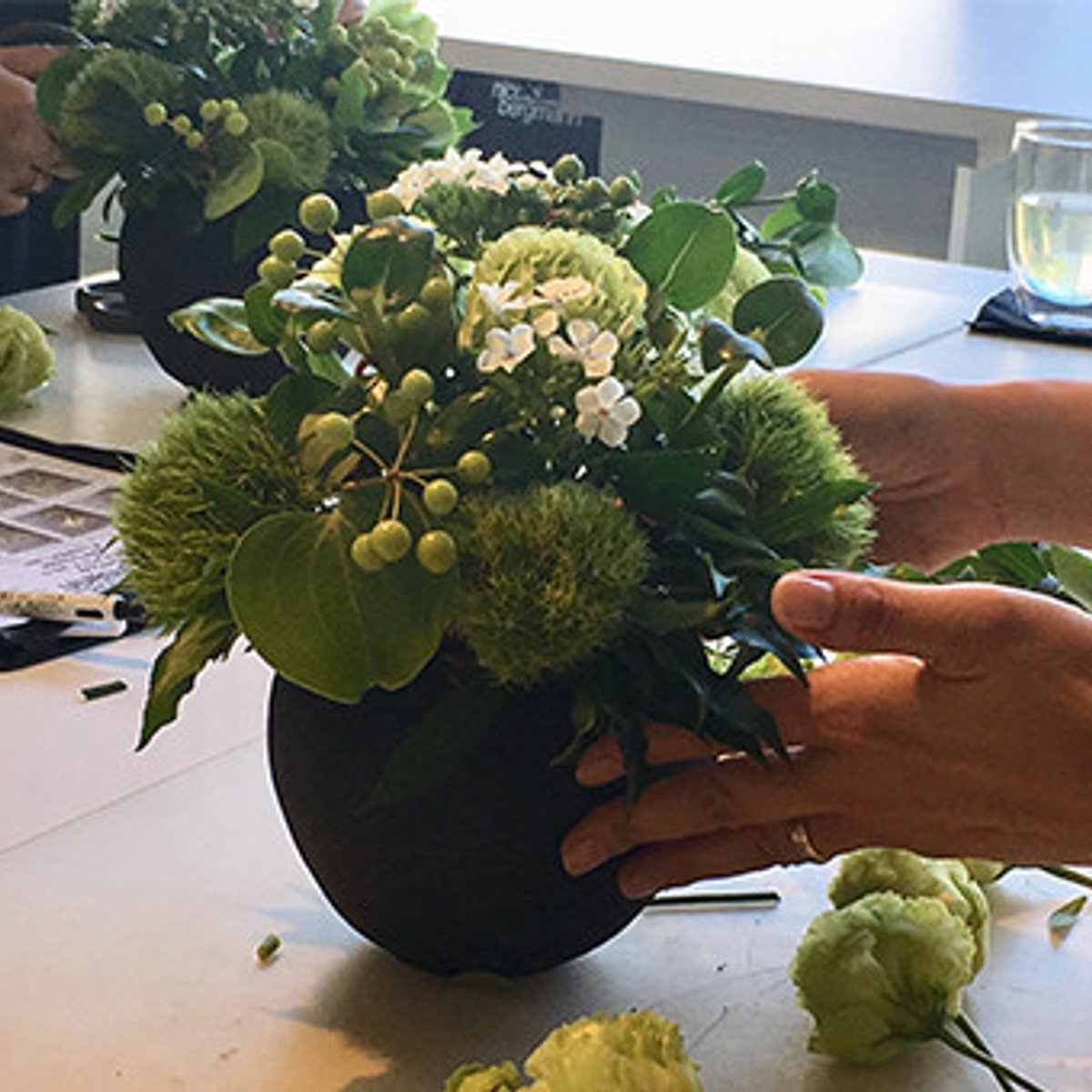 ニコライ バーグマンのフラワーアレンジメント教室へ！