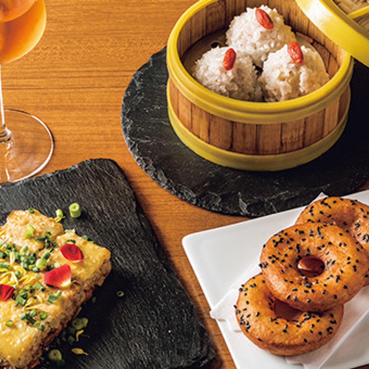 餅米を多用した、湖北ならではの飲茶メニュー。