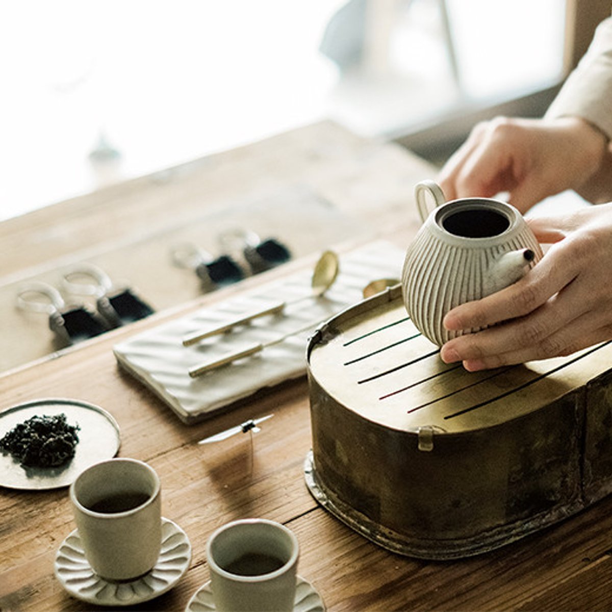 台湾茶をいただくなら、台北の小さなギャラリーへ。