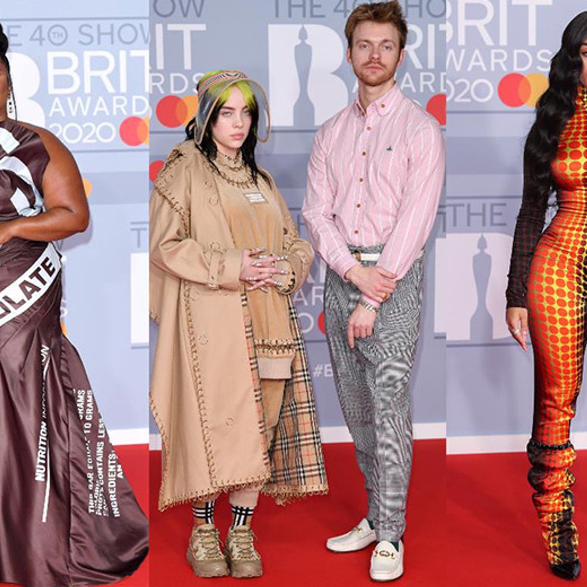 ブリット・アワード2020のレッドカーペット。