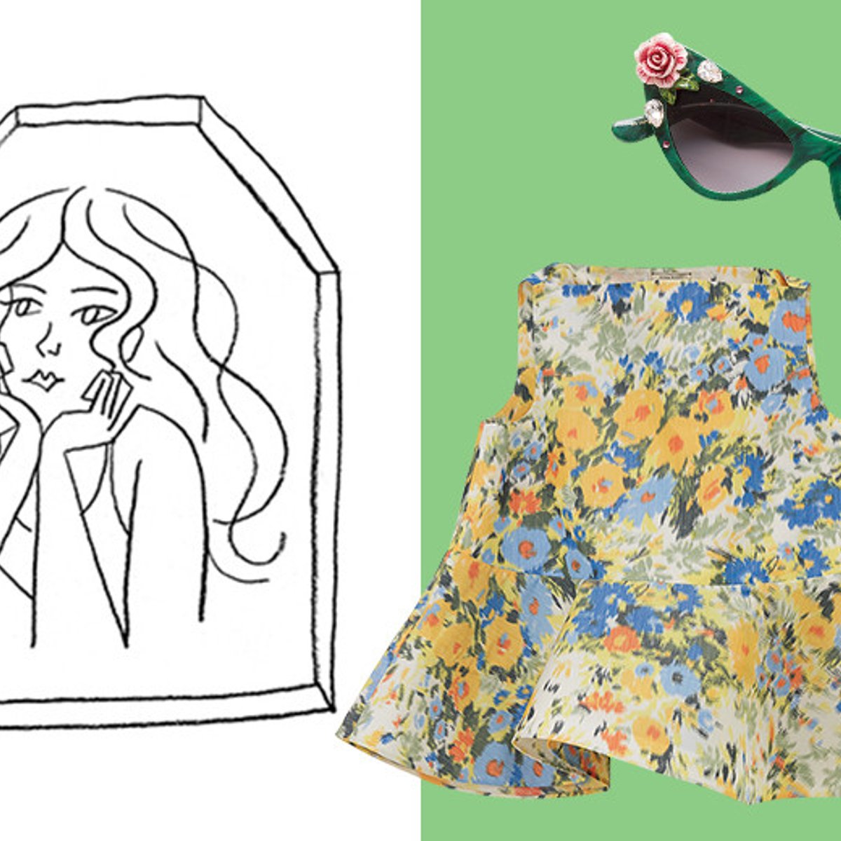 ロマンティックな花柄に囲まれて。