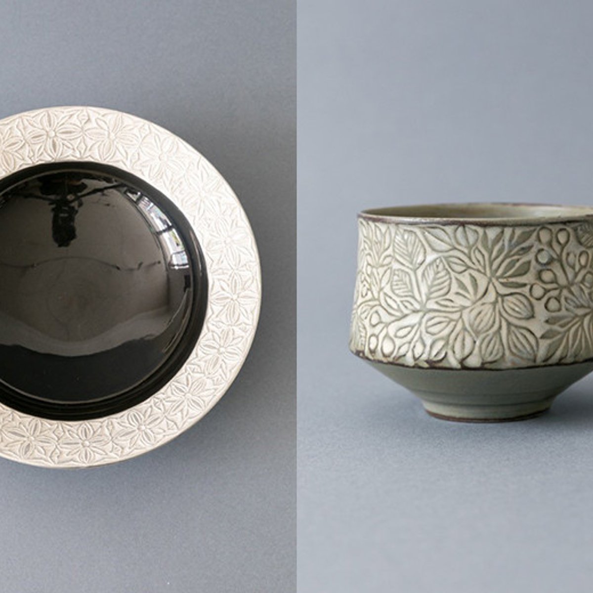 うつわディクショナリー#74　レリーフが美しい岳中爽果さんのうつわ