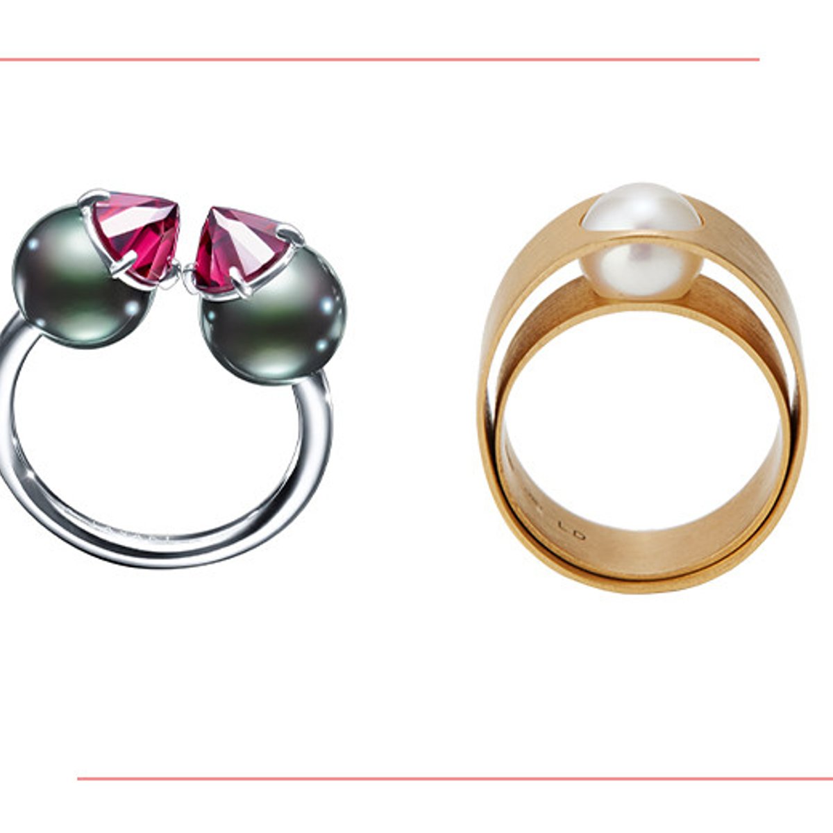 白からブラックまで、ギフトにはモダンな開運パールを。