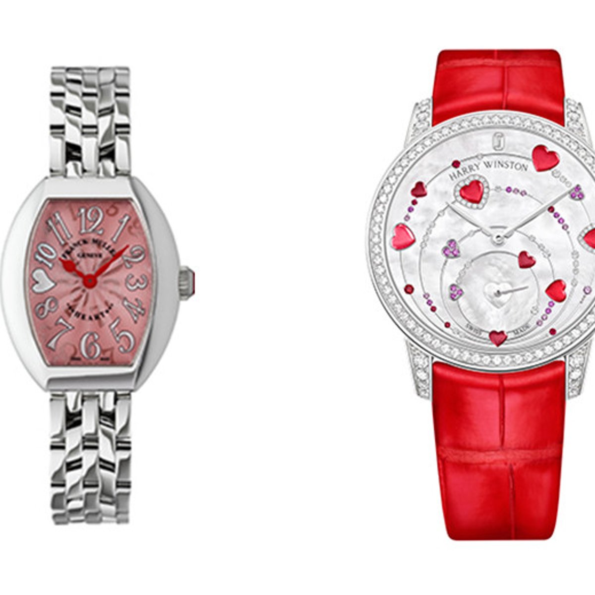 もうすぐバレンタイン！　時計にもハート柄があふれて。