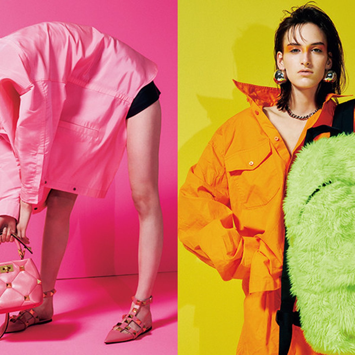 太陽の季節、鮮やかパレットの靴とバッグでパワフルに！