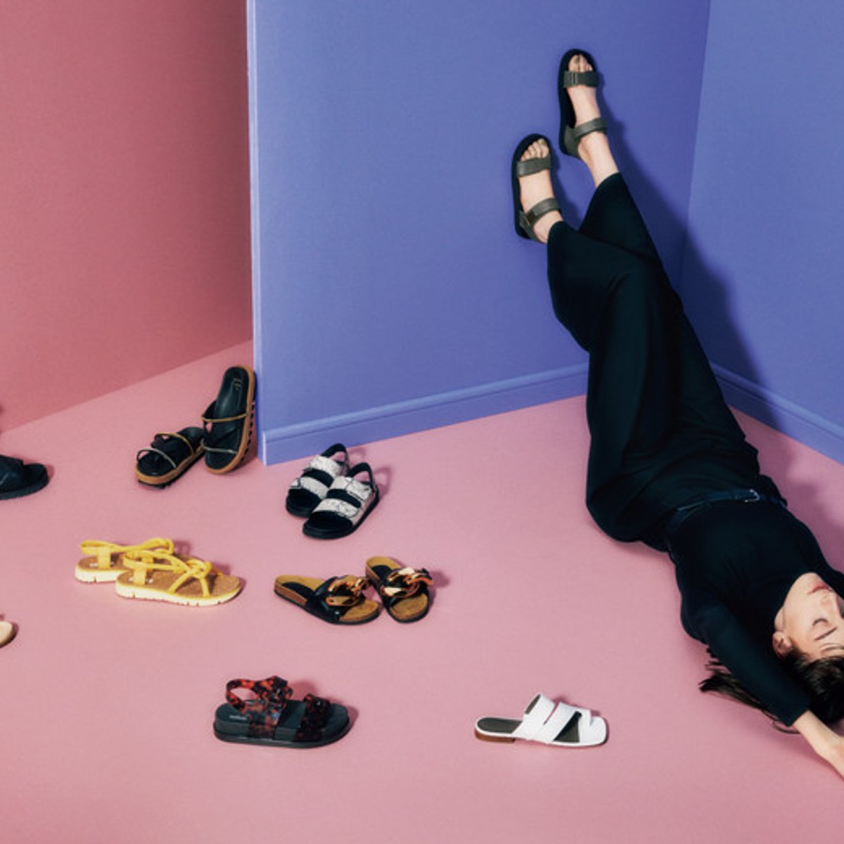 ゆるゆるしたい連休は、楽ちんサンダルが履きたくて。