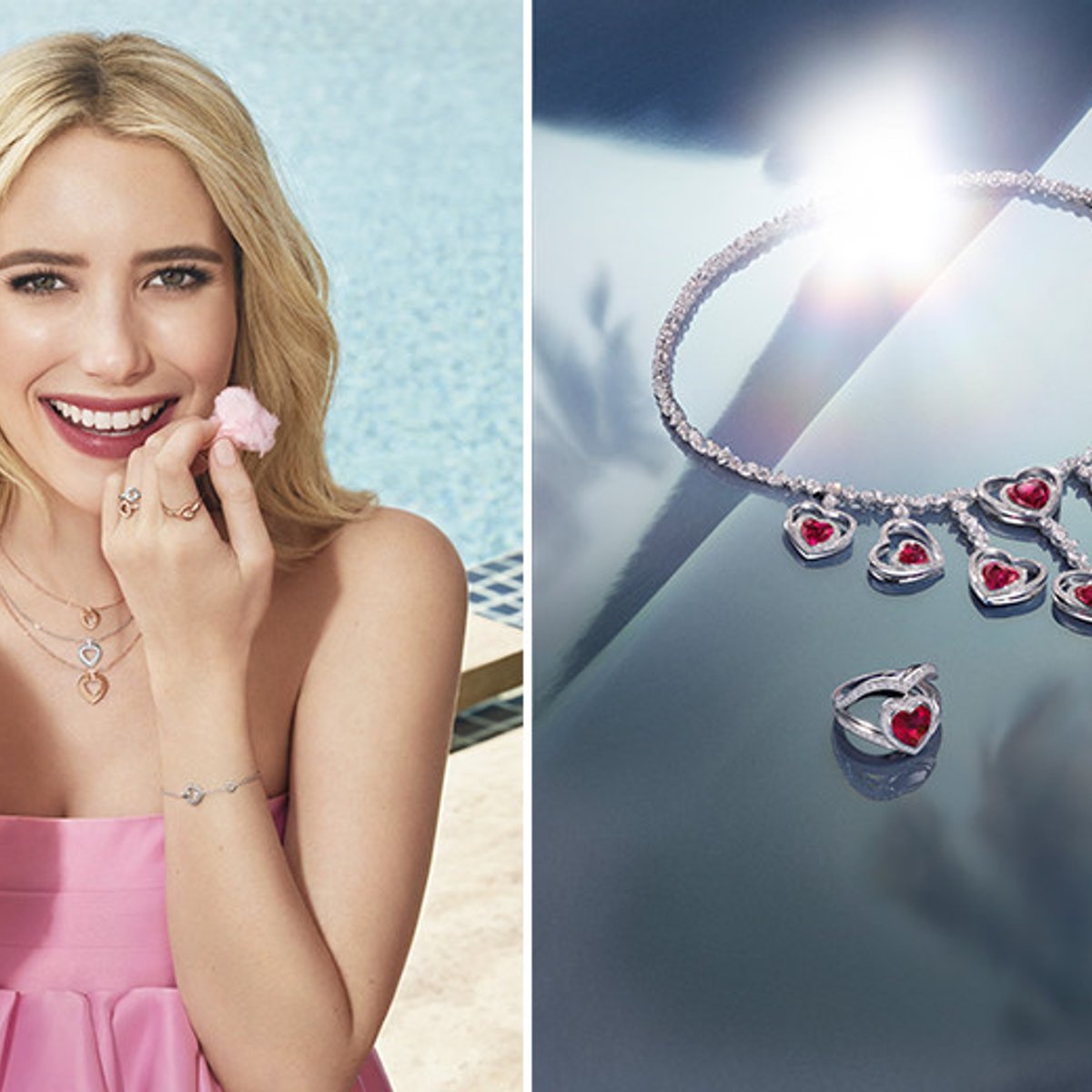 女優エマ・ロバーツが愛する、プリティウーマンのためのハートモチーフジュエリー。