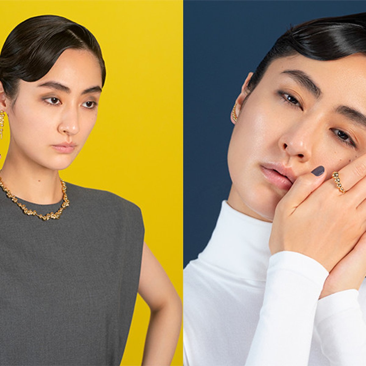 シシド・カフカが纏う、ジョージ ジェンセンの有機的な輝き。