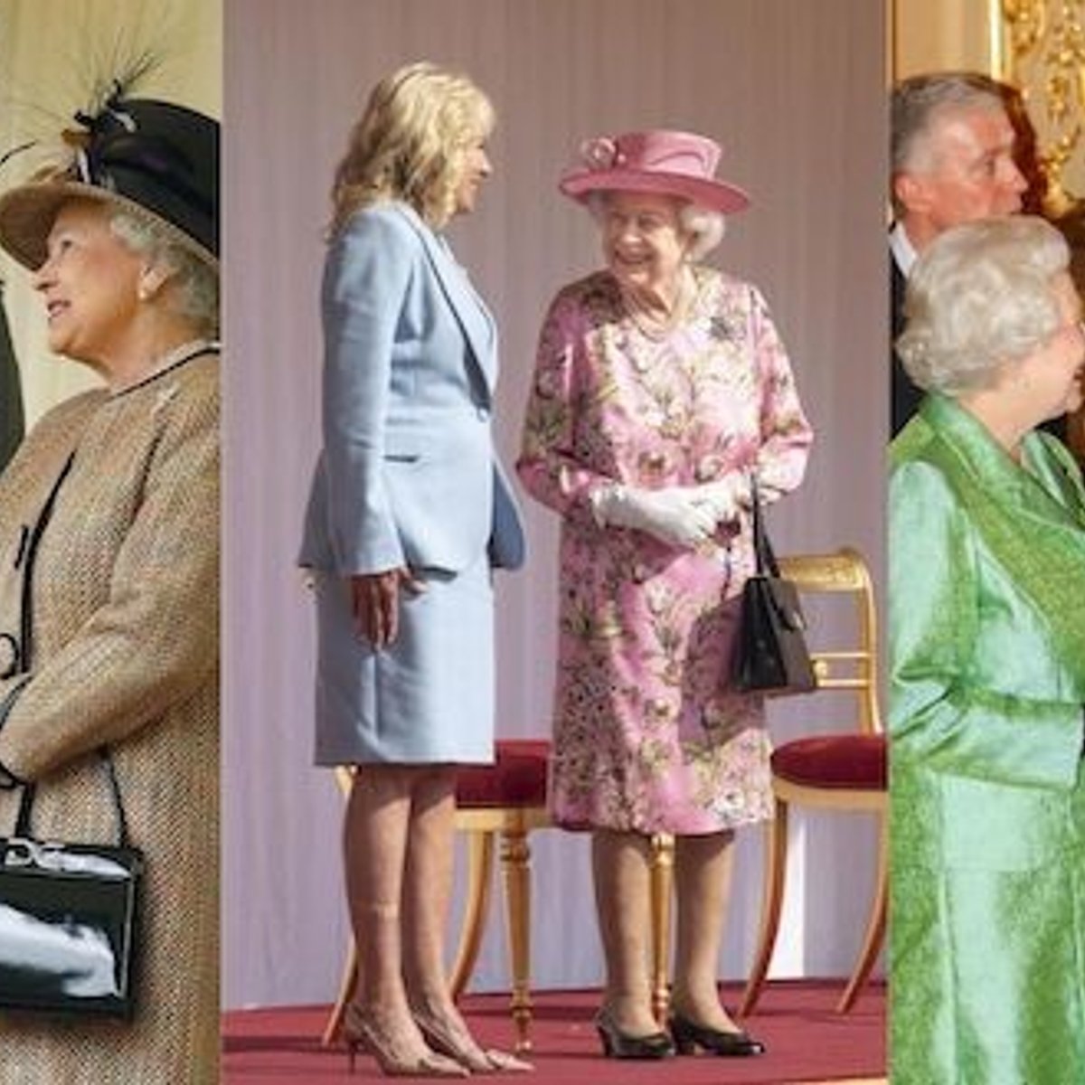 【写真】エリザベス女王と17人のファーストレディ。