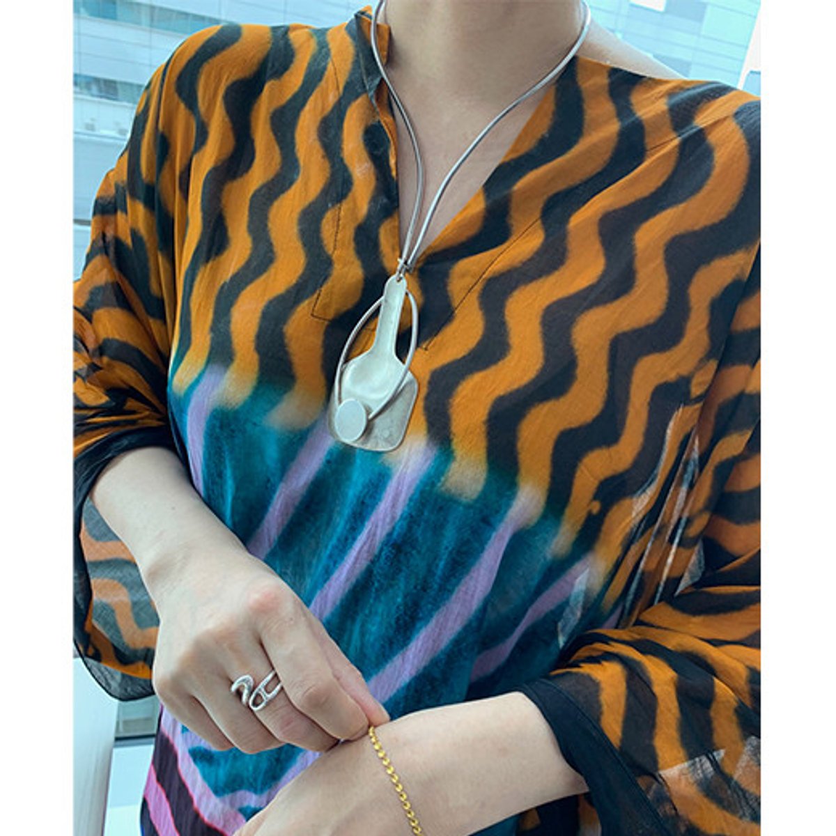 エルメスとヴィンテージ、シルバーとゴールドを自由にミックス。