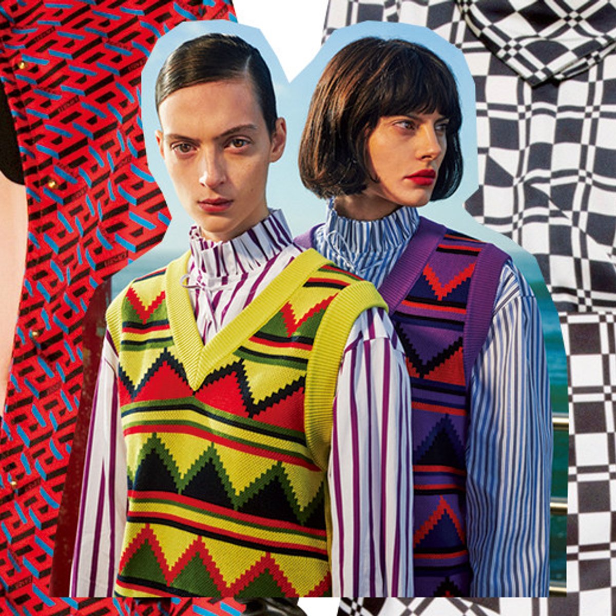 幾何学柄で、覚醒するファッションを纏おう。