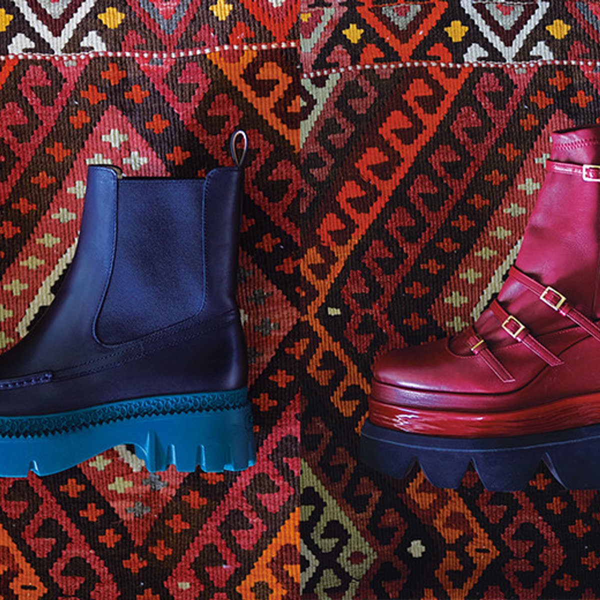 トレンドの足元を作る、チャンキーブーツ。