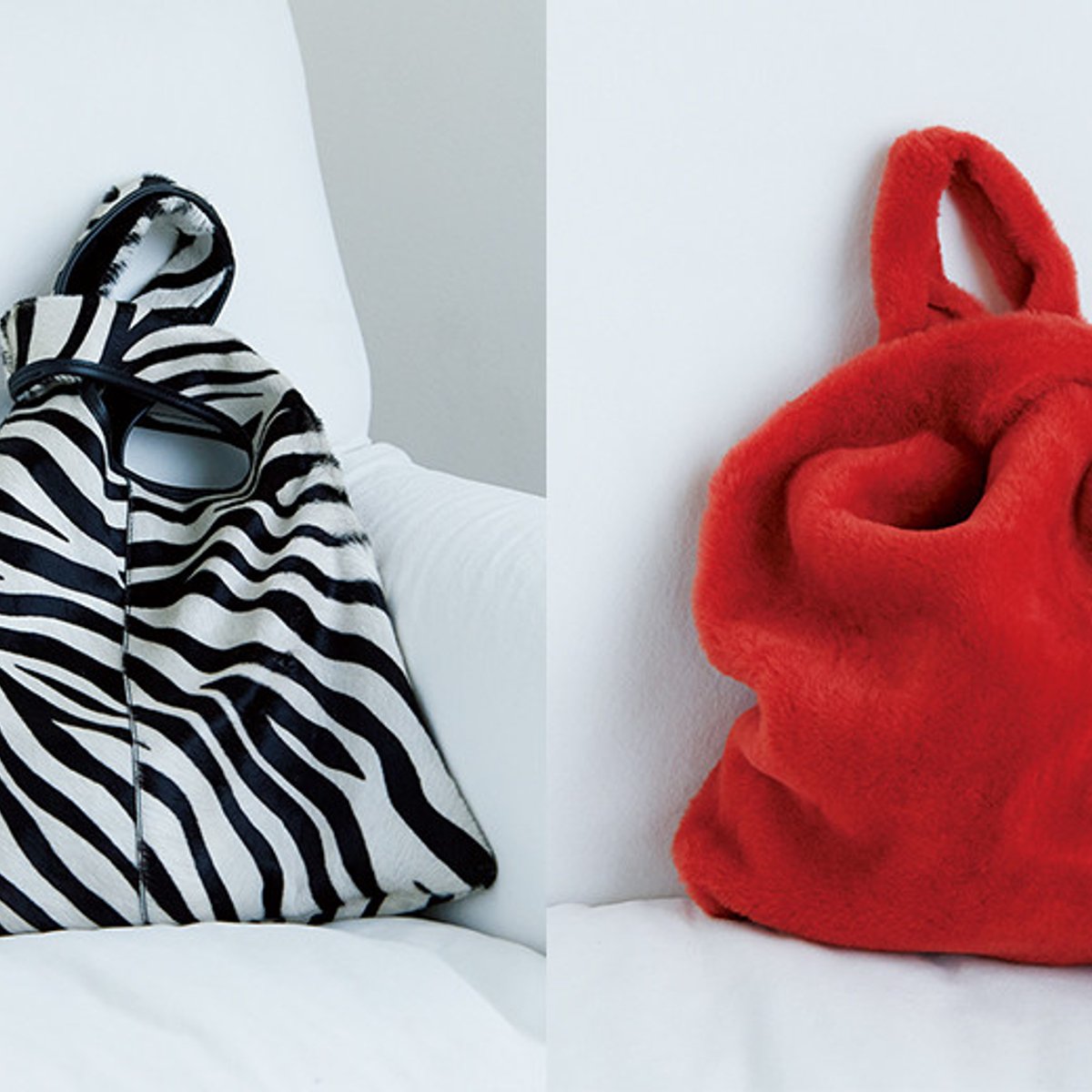 ラクチンだからこそモードなセレクト、マーケットバッグ。