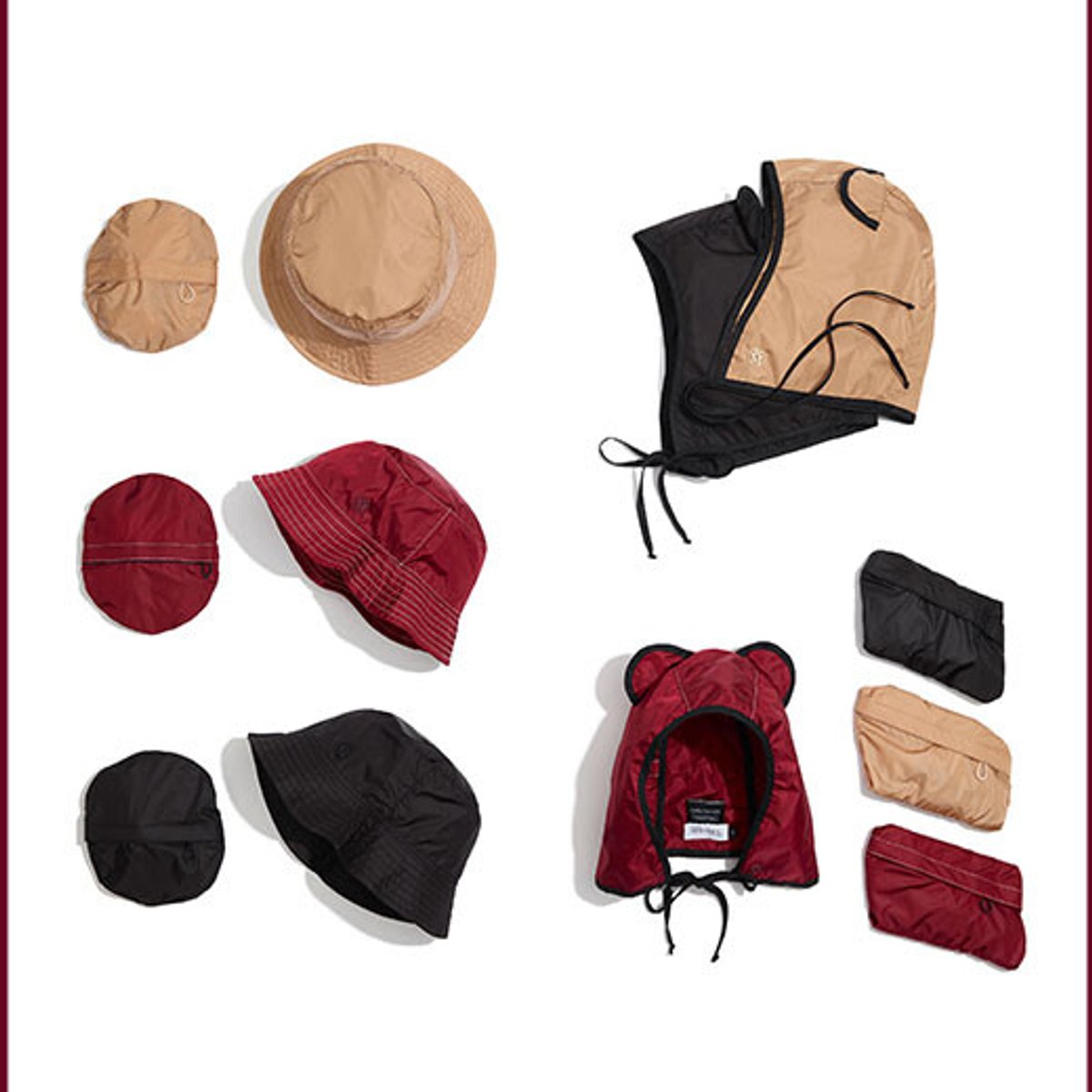 畳んで開いて……雨降りが待ち遠しいメゾン ミッシェルのレインハット。