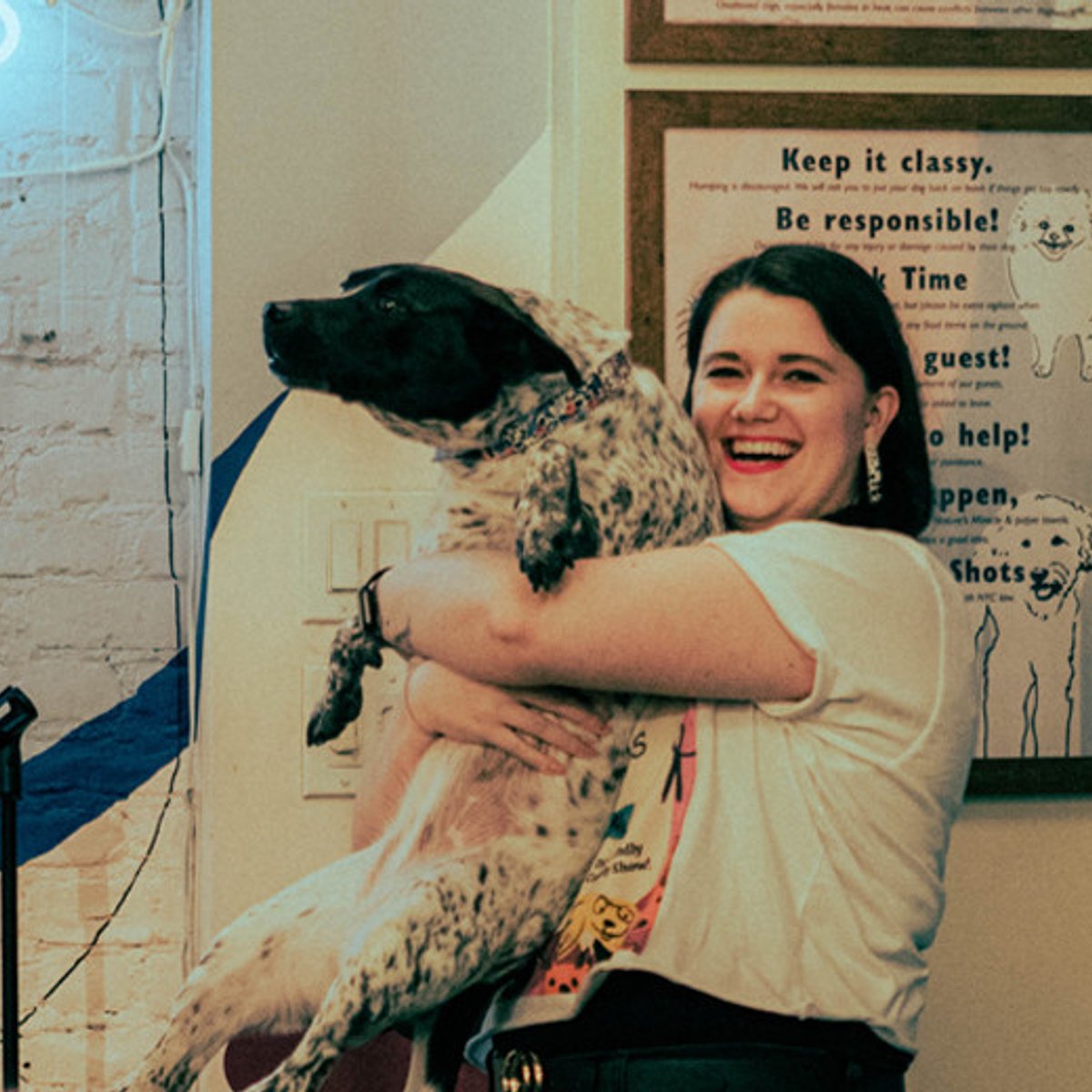 ニューヨークならでは？ 愛犬も一緒に楽しめるコメディショー。