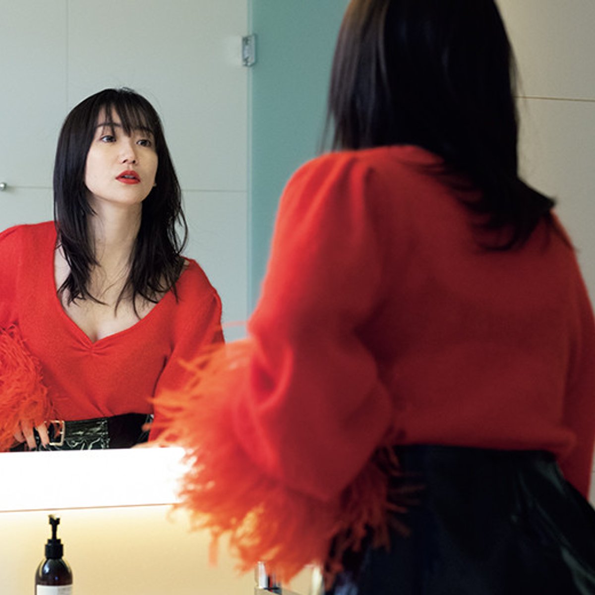 大島優子、舞台挨拶の5分前。