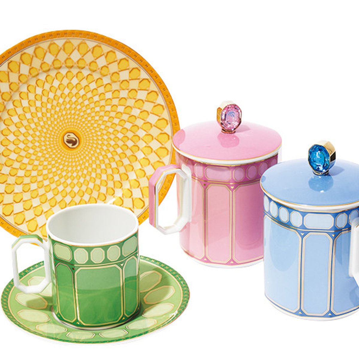 スワロフスキーとローゼンタールのコラボで食卓に彩りを。