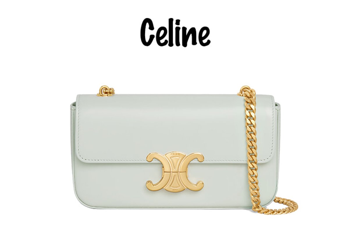 CELINE トリオンフ CELINE】セリーヌ トリオンフ チェーンウォレット ブラック (CELINE/長