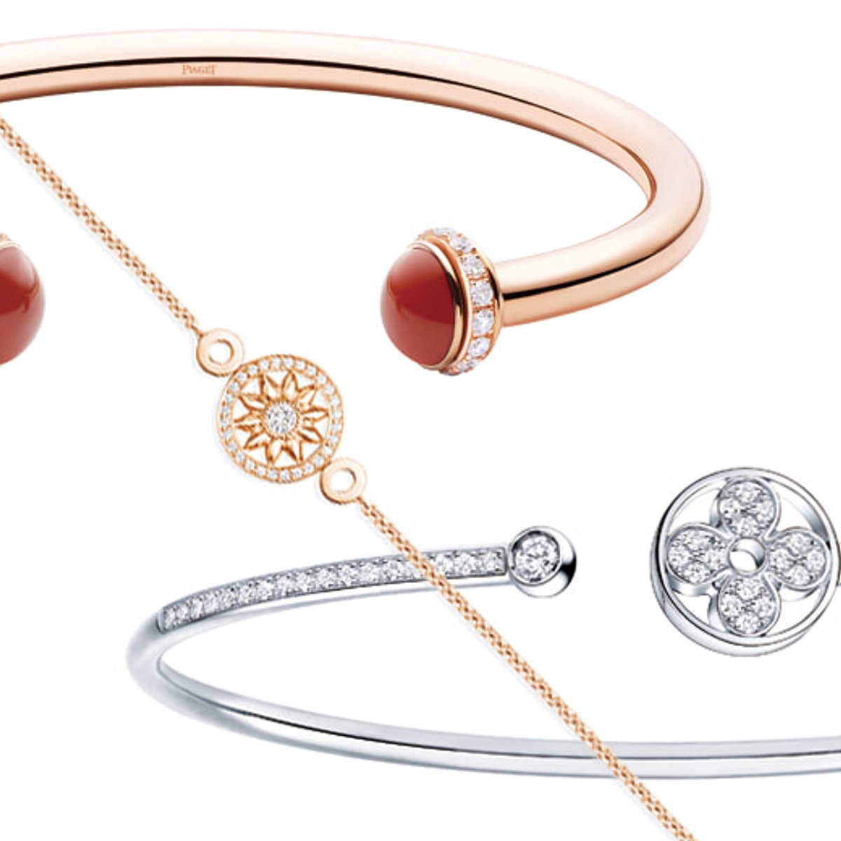 右手は獲得、左手は放出。幸運をつかむブレスレット。